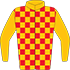Colours: Red & Gold Chequers, Gold Sleeves