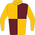 Colours: Burgundy & Gold Quarters, Gold Sleeves
