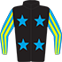 Colours: Black, Blue Stars, Blue & Yellow Striped Sleeves