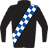 Colours: Black, Blue & White Chequered Sash