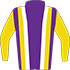 Colours: Purple, Yellow & White Striped Braces, Yellow Sleeves