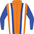 Colours: Orange, Blue & White Striped Braces, Blue Sleeves