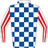 Colours: Blue & White Chequers, Red & White Striped Sleeves