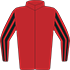 Colours: Red, Black & Red Striped Sleeves