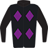 Colours: Black, Mauve Diamonds