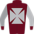 Colours: Maroon, Grey Maltese Cross & Sleeves, Maroon Cuffs