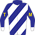 Colours: Royal Blue, White Diagonal Stripes, Gold T M on Sleeves, White Cuffs