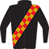 Colours: Black, Red & Gold Chequered Sash, Red Collar, Stripe on Sleeves & Cuffs