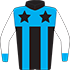 Colours: Black, Black Stars on Blue Yoke, Blue Braces, White Sleeves & Blue Cuffs