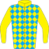 Colours: Sky Blue & Yellow Diamond Chequers, Yellow Sleeves