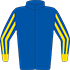 Colours: Blue, Blue & Gold Striped Sleeves, Gold Cuffs