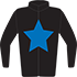 Colours: Black, Blue Star