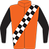 Colours: Orange, Black & White Chequered Sash, Black Sleeves