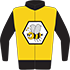 Colours: Yellow, Bee Logo, Black Collar, Waistband & Sleeves