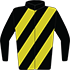 Colours: Black, Gold Diagonal Stripes