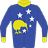 Colours: Royal Blue, White Stars, Gold Kiwi, Collar & Cuffs