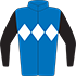 Colours: Royal Blue, White Diamond Hoop & Black Sleeves