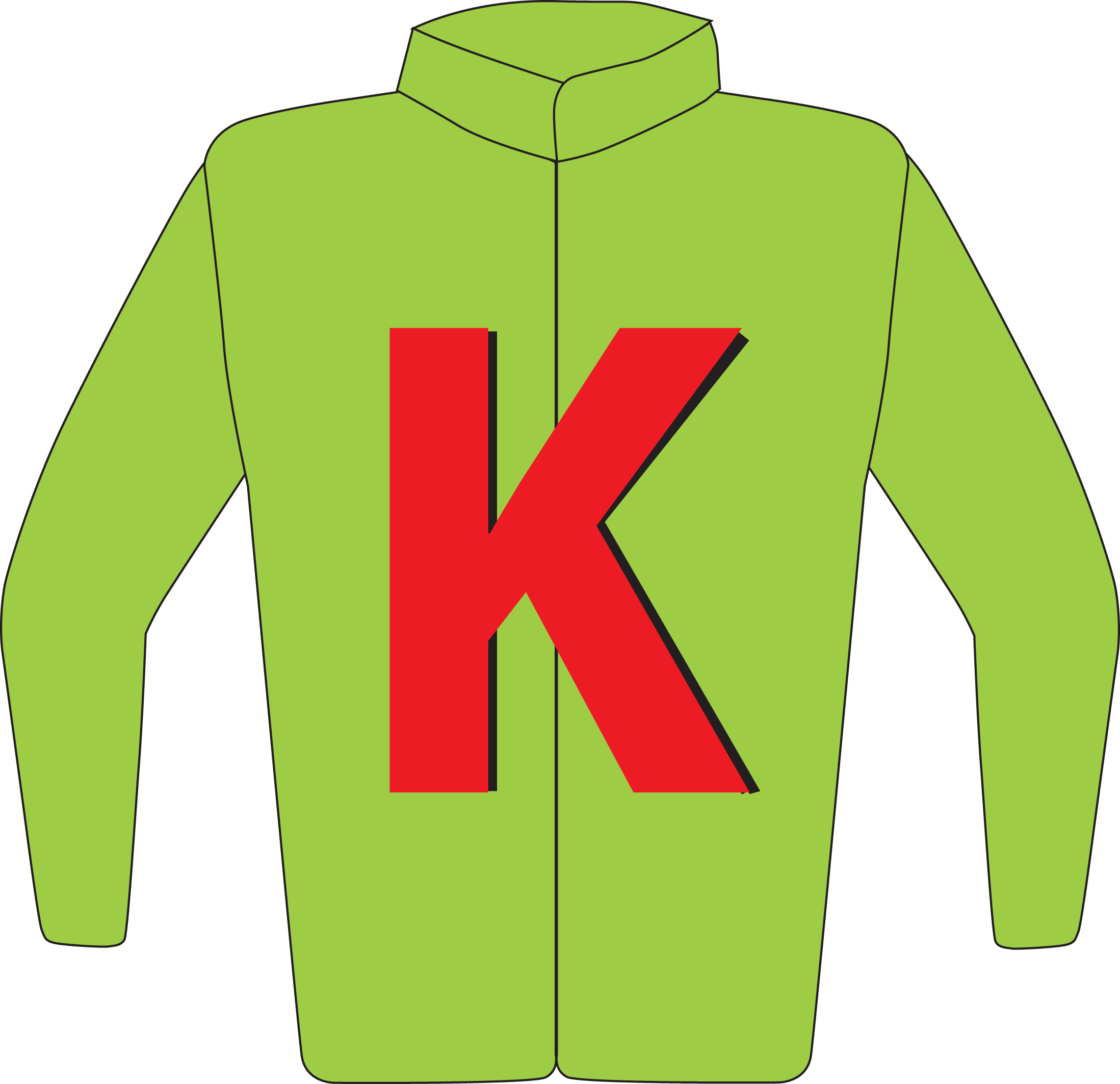 Colours: Green, Red & Black K