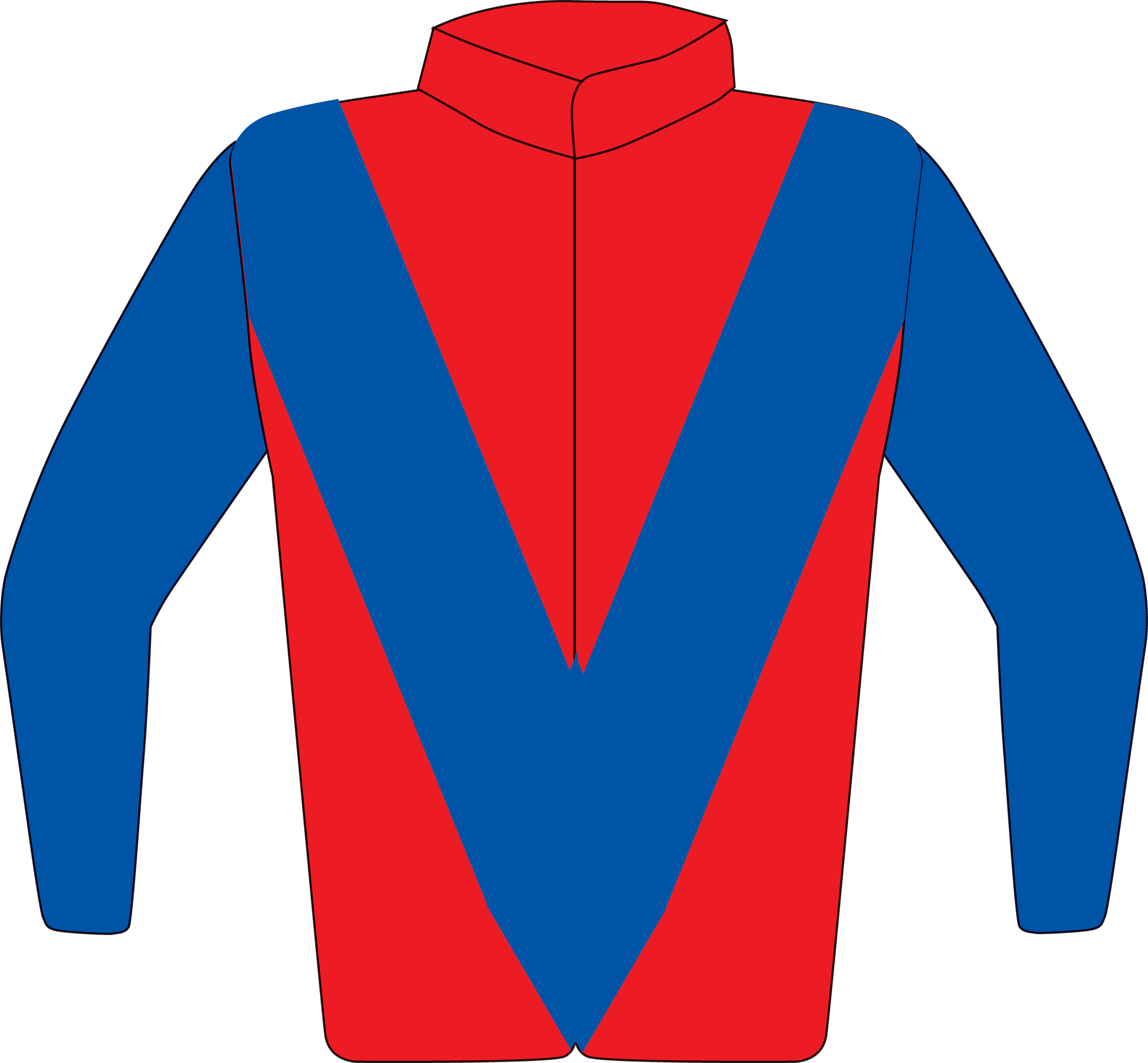 Colours: Red, Blue V & Sleeves