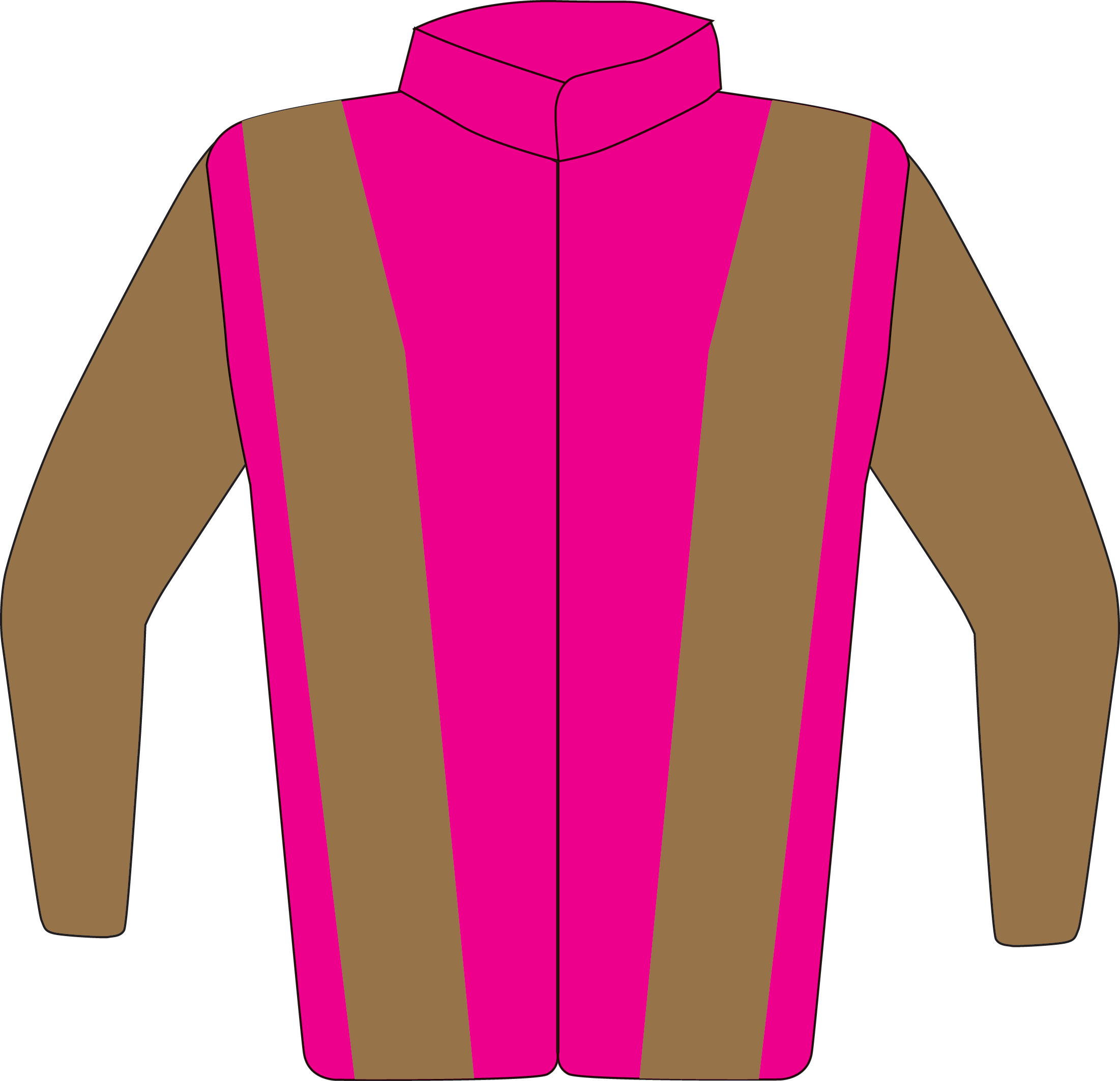 Colours: Rose Pink, Fawn Braces & Sleeves