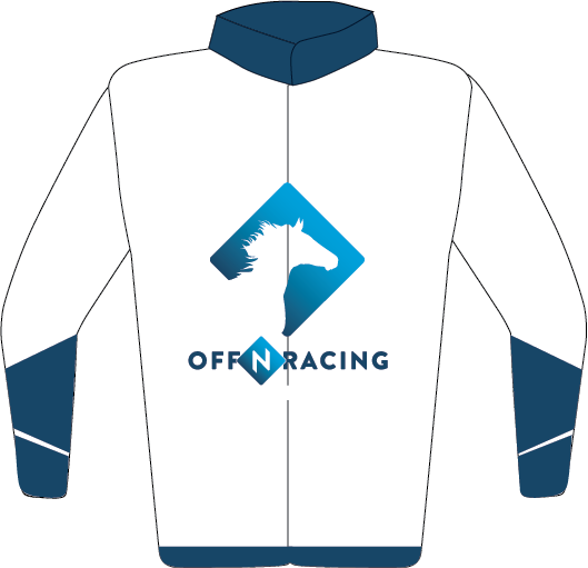 Colours: White, Blue Off N Racing Logo, Dark Blue Collar & Waistband, Dark Blue & White Sleeves