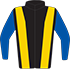 Colours: Black, Gold Braces & Blue Sleeves