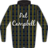Colours: Tartan, White Pat Campbell Logo