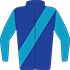 Colours: Royal Blue, Turquoise Sash & Sleeves