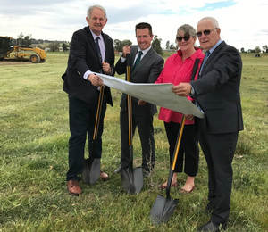 First sod turned at new Wagga track