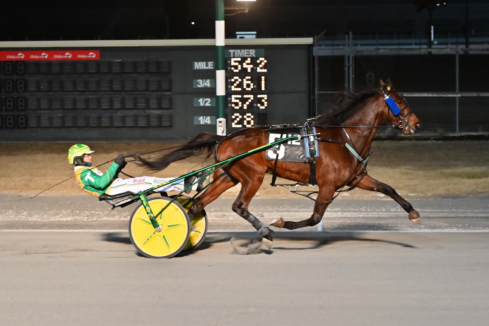 Wire-to-wire 1:52.4 victory for Sebastian K five-year-old