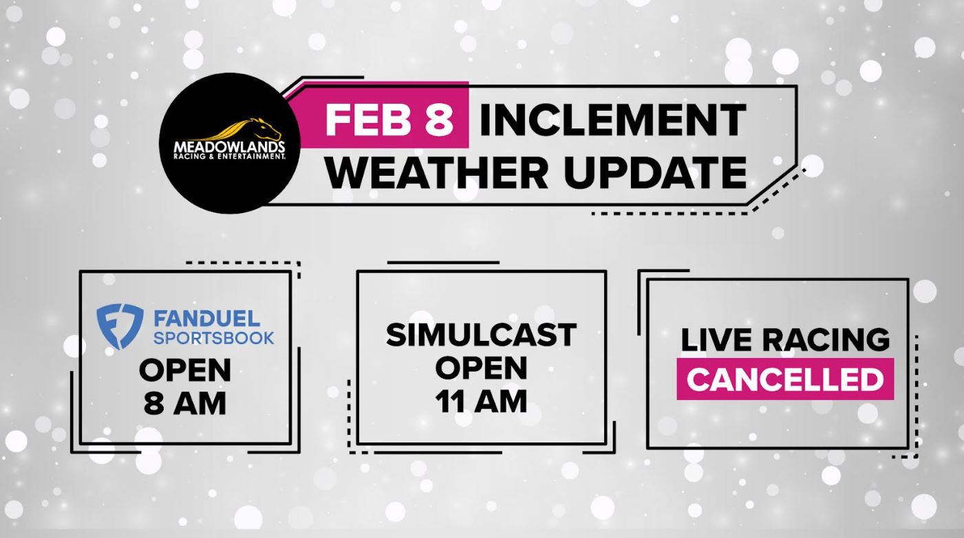 Meadowlands live racing cancelled