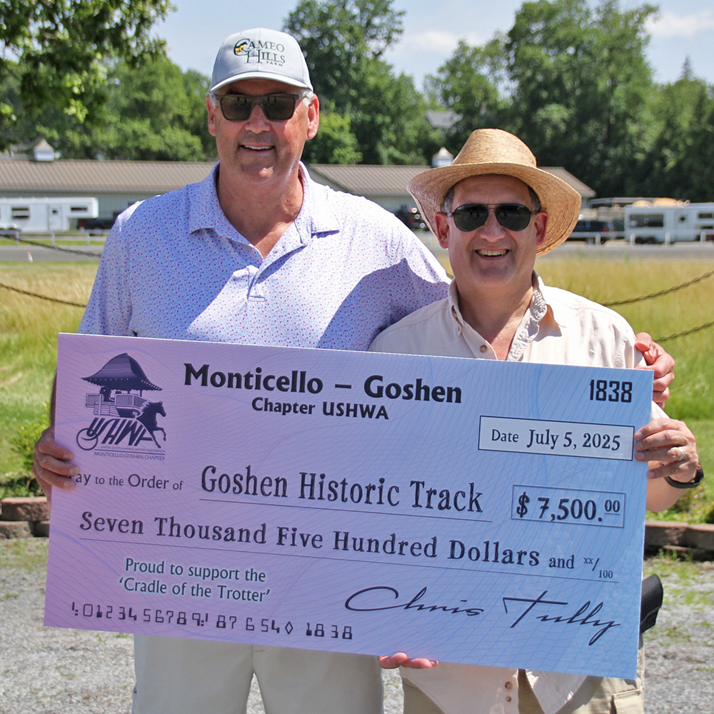 Historic Track receives $7,500 from Monti-Goshen USHWA