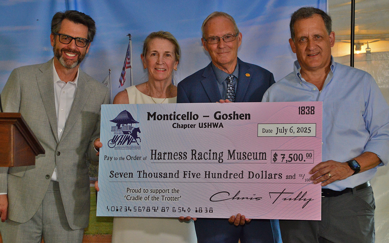 Harness Museum receives $7,500 from Monti-Goshen USHWA