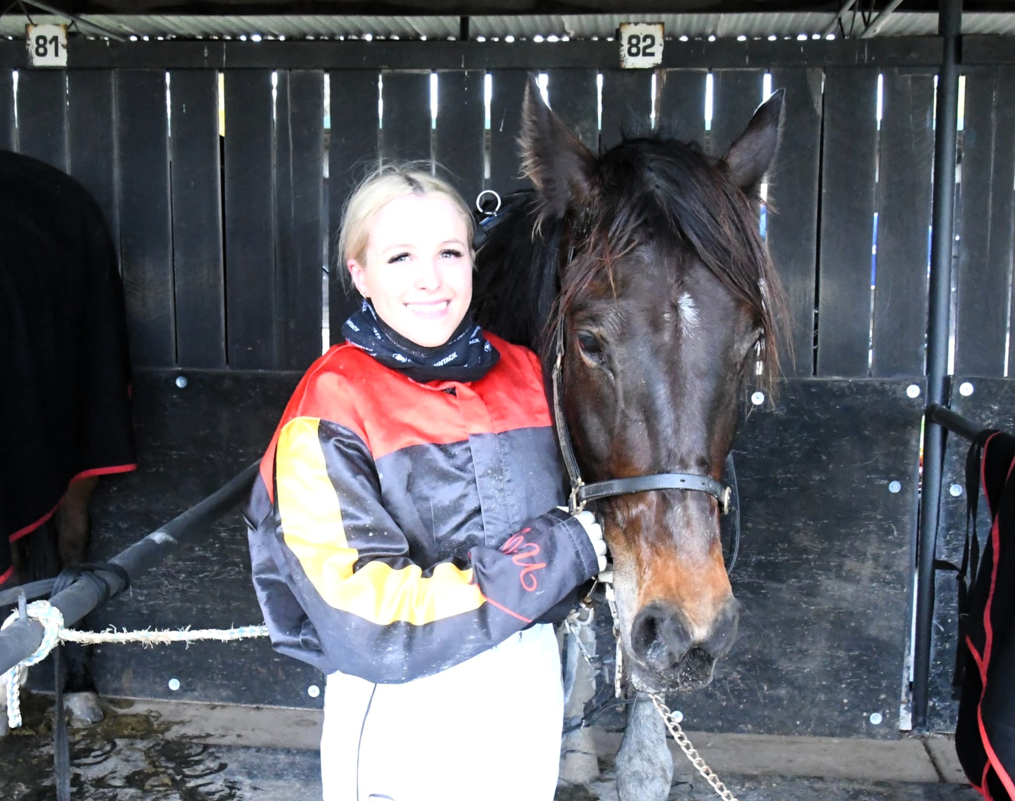 Champagne moment in Olivia’s first win