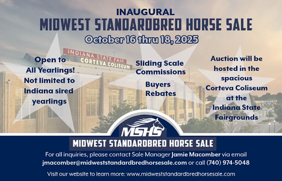 2025 Midwest Standardbred Horse Sale Yearling Sale