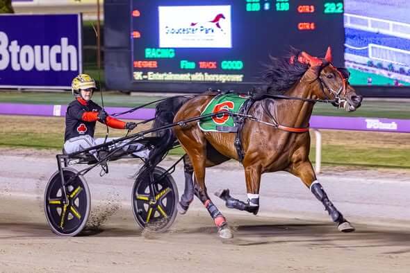 Majestic Ga Ga flies home in Trotters Sprint