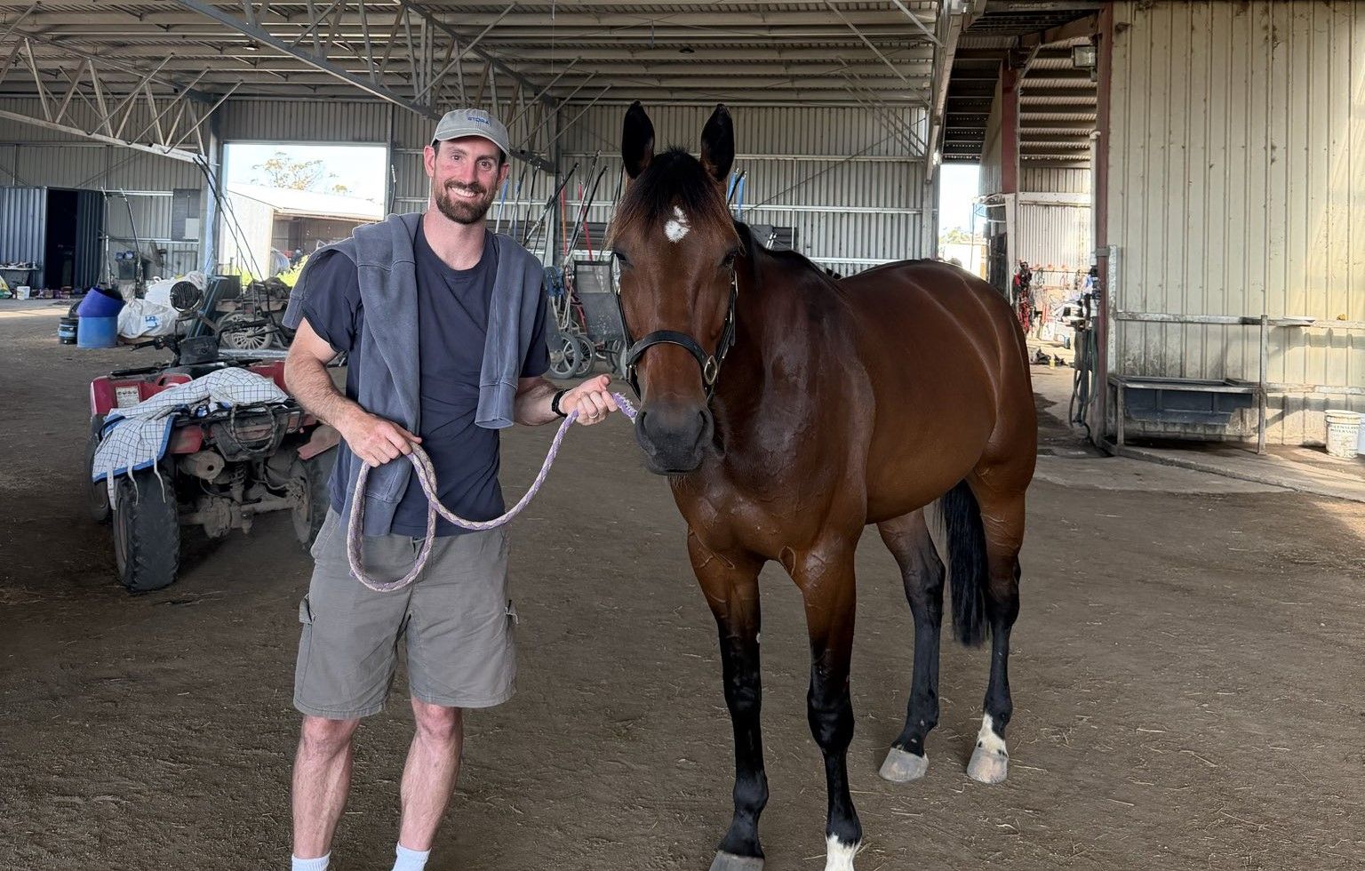 AFL player hoping for Group 1 harness racing glory