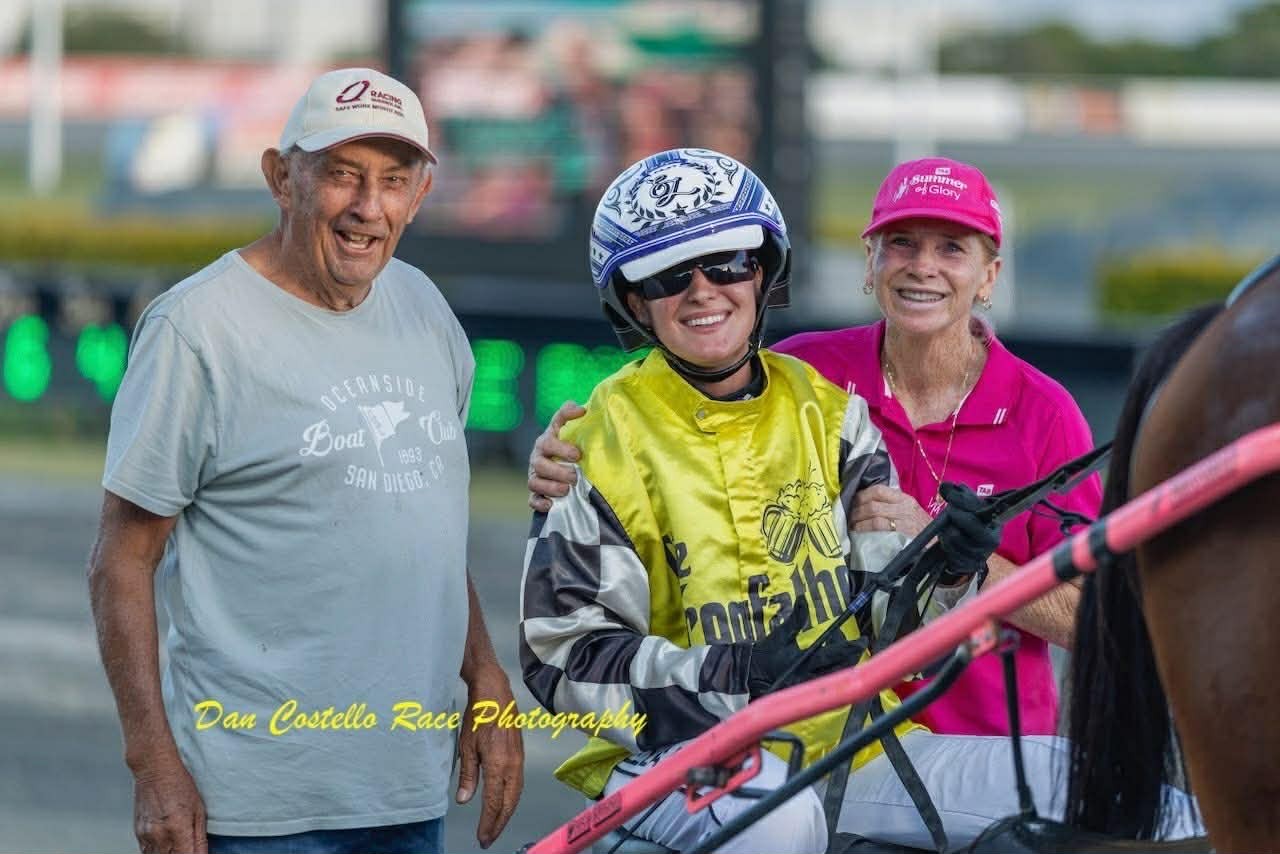 From the salon to the sulky: Lyons makes perfect debut